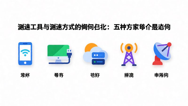 测速工具与测速方式的横向对比:五种方案哪个更适合 示意图